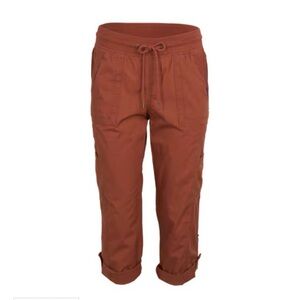 Natural Reflections Terracotta Capris with Drawstring Waist